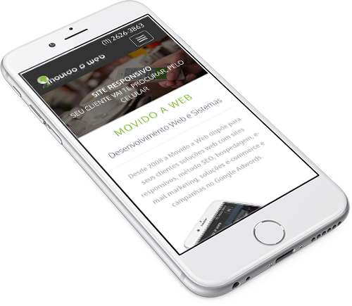 Site responsivo para celular